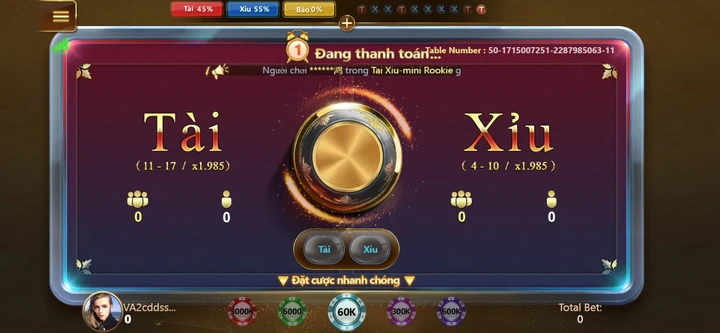 Hướng dẫn các bước tham gia cá cược  game Tài xỉu 009bet